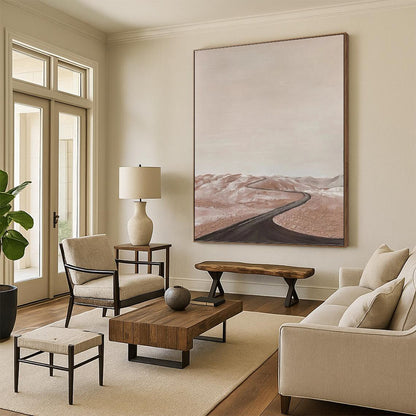 Custom - Designed by Experts: Hand - Painted Textured Canvas Artwork for Living Room & Bedroom DKH1123