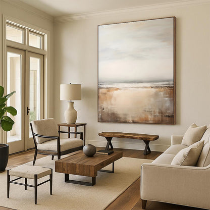 Fire Dance: Grand - Sized Hand - Painted Custom Abstract Gem for Bar and Entryway DTP132