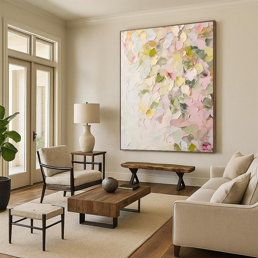 Fashion - Forward Hand - Painted Textured Abstract Art on Canvas for Bar & Entryway DKH1391