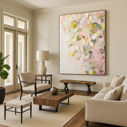 Fashion - Forward Hand - Painted Textured Abstract Art on Canvas for Bar & Entryway DKH1391