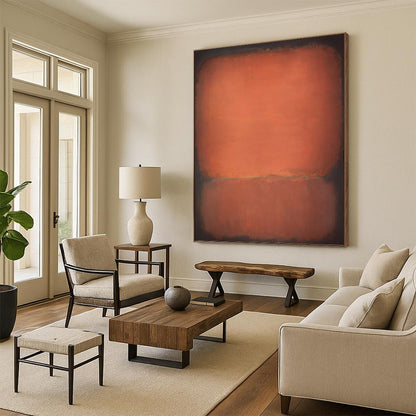 Vast Vertical Hand - Painted Custom Abstract Odyssey (with Sand - Dune Textures) for Office and Hallway DKH1613