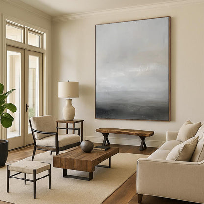 Extended - Dimension Hand - Painted Custom Abstract Canvas for Bedroom and Hallway DTP064