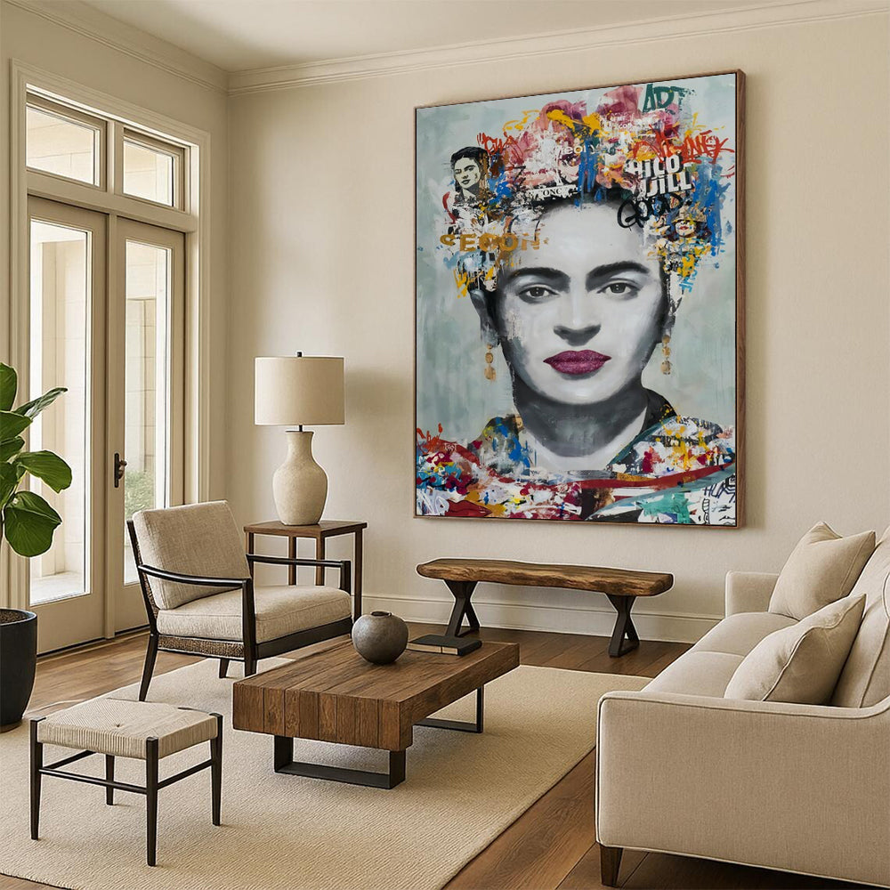 Vast Hand-Painted Abstract Wall Murals for Kitchen & Dining Nook LargeART2184