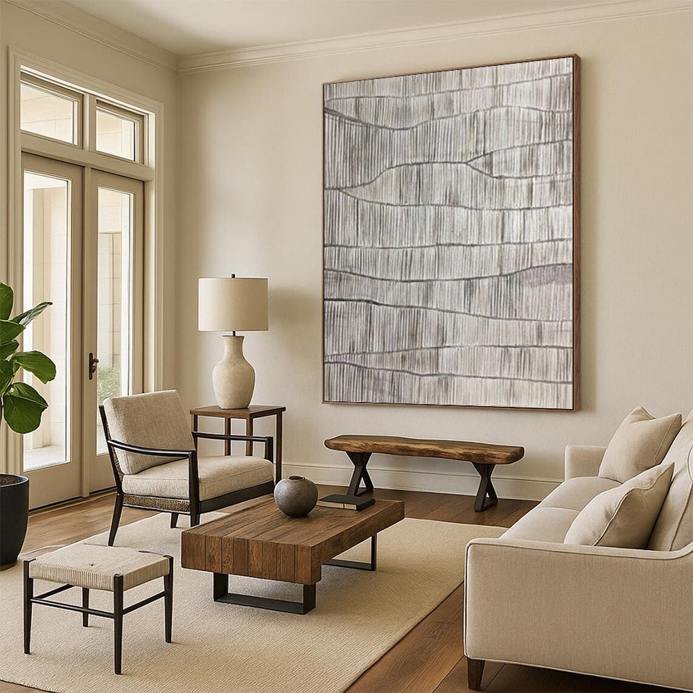 Gigantic Hand - Crafted Custom Textured Canvas Abstract for Hallway & Bar DKH1042