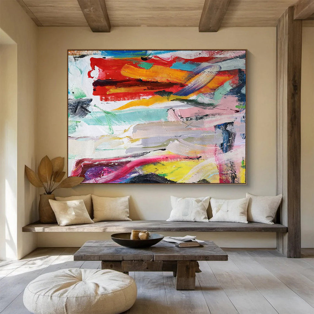 “Vibrant Reflections” Vast Abstract Wall Art for Bar & Living Room DKH305