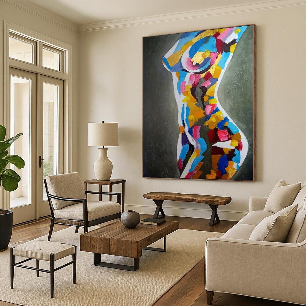 Massive Hand-Painted Abstract Art for Bar & Gym LargeART2189