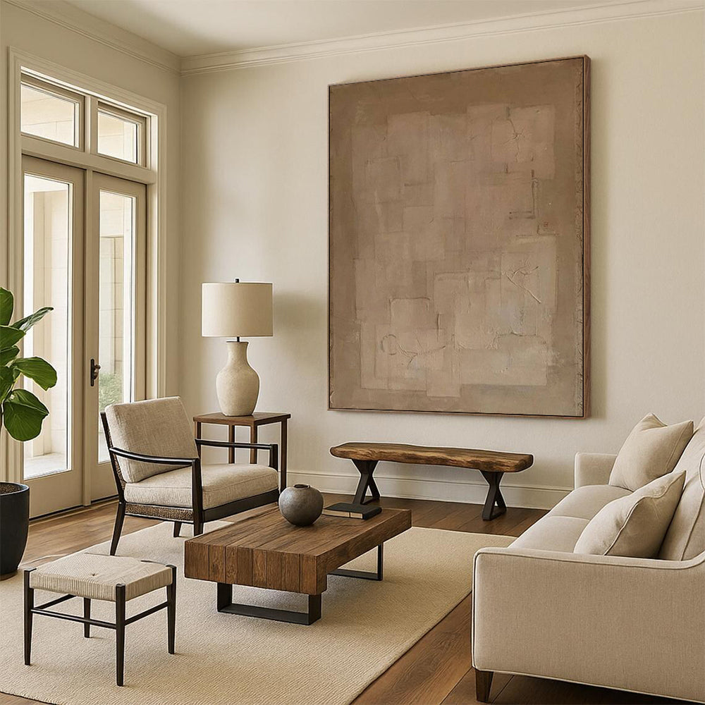 Custom Textured Abstract Paintings for Hotel & Entryway DTP334