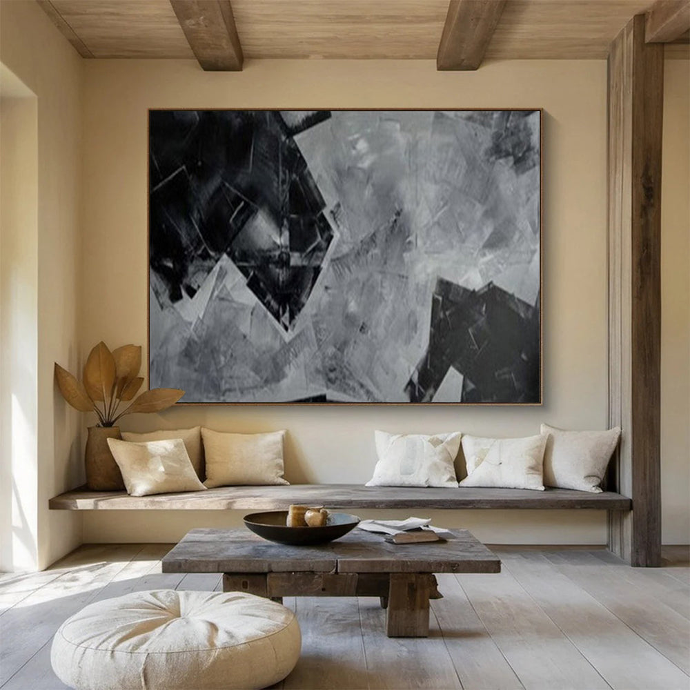 Impressive Monumental Abstract Wall Mural for Bar & Hotel LargeART1732