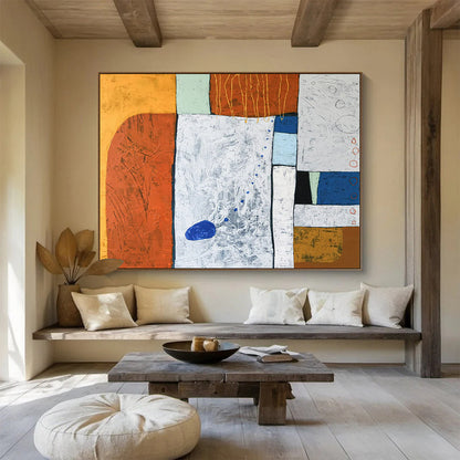 Dramatic Theatrical Oversized Abstract Canvas for Living Room & Dining Room LargeART1807