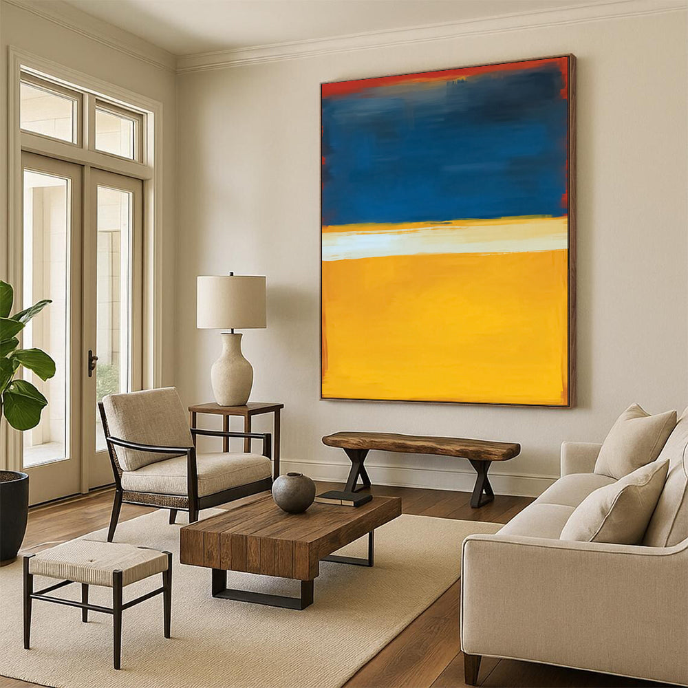 Organic & Harmonious Custom Hand-Painted Abstract Painting for Dining Room & Bar LargeART1945