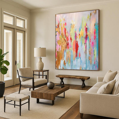 Joyful Hand - Painted Textured Abstract for Bedroom & Bar DKH1340
