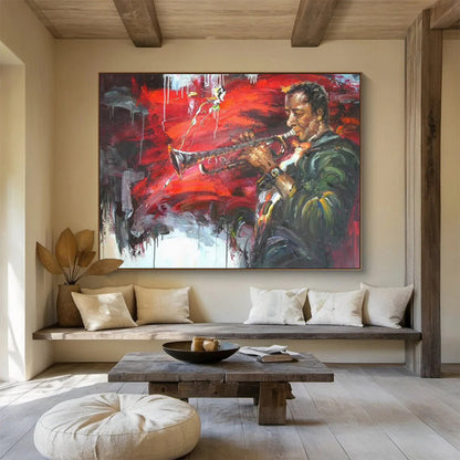 Mysterious Hand - Painted Textured Abstract Painting for Hallway & Bar DKH636