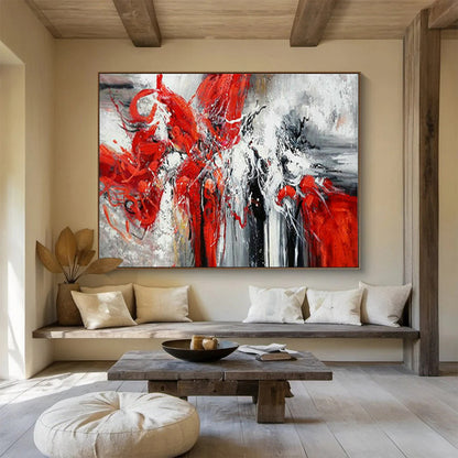 Large-Scale Hand-Painted Abstract Art for Bedroom & Living Room LargeART1485
