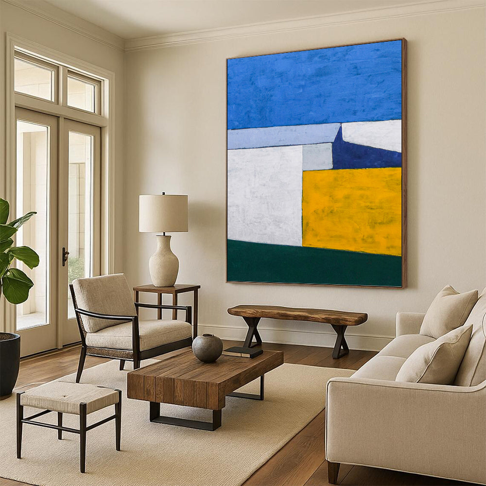 Unique Custom - Painted Textured Canvas Artwork for Living Room & Office DKH1095