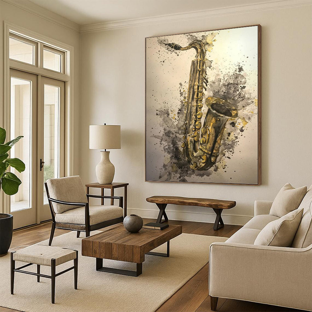 Vertical Hand - Painted Custom Abstract Work for Bedroom and Dining Room DKH1640