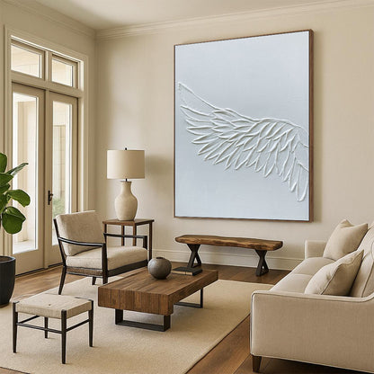 Grandiose Hand - Painted Textured Custom Abstract Canvas, for Office and Bedroom DKH1485