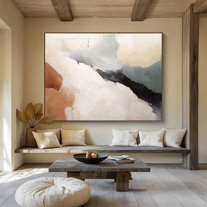 Giant Hand-Painted Abstract Wall Art for Dining Room & Bar LargeART1510
