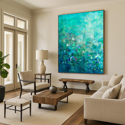 Hand-Painted Personalized Abstract Painting for Bedroom & Hotel LargeART1859