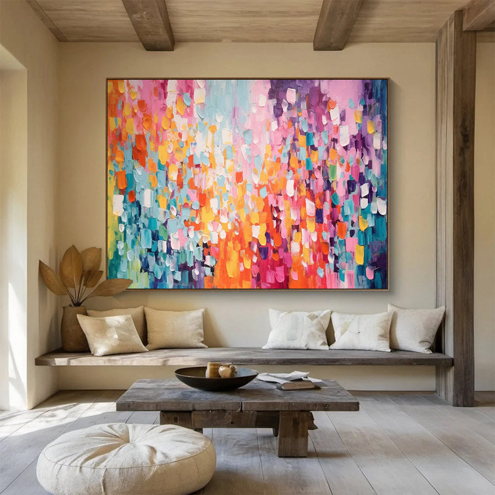 Colorful Dot Abstract: A Playful Celebration of Color DLZ158