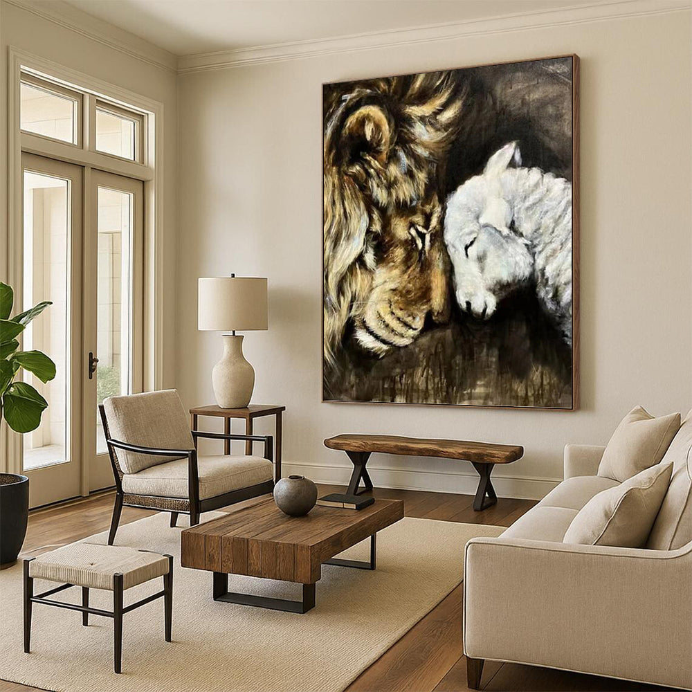 Large - Sized Hand - Painted Custom Abstract Work (with Unique Textures), for Decorating Living Room and Entryway DKH1452