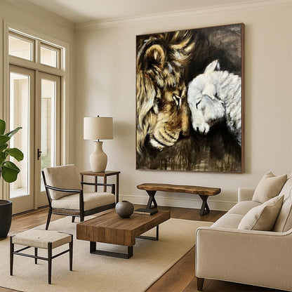 Large - Sized Hand - Painted Custom Abstract Work (with Unique Textures), for Decorating Living Room and Entryway DKH1452