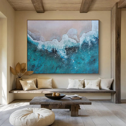 Textured Ocean Wave - Relaxing Bathroom Oasis DLZ040