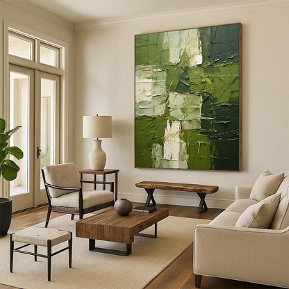 Huge-Scale Hand-Painted Abstract Art for Office & Entryway LargeART2277