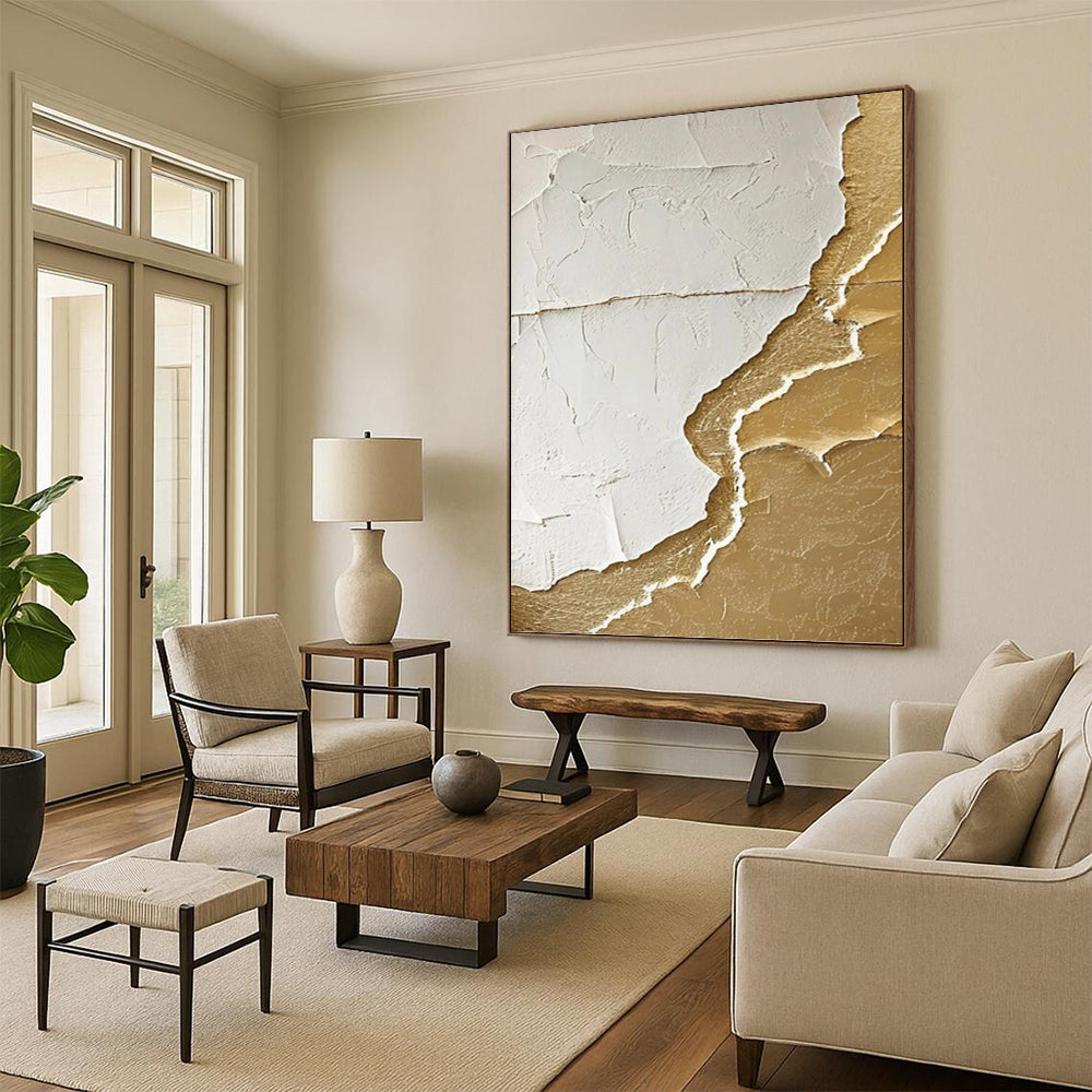 Vast Hand - Painted Custom Textured Abstract Wall Decor for Hallway & Bar DKH0986