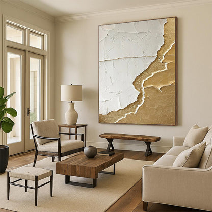 Vast Hand - Painted Custom Textured Abstract Wall Decor for Hallway & Bar DKH0986