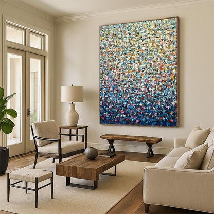 Cozy Hand - Painted Textured Abstract for Living Room & Dining Room DKH1344