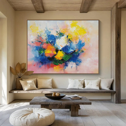 “Abstract Color Burst” - Multicolor, Abstract Color Burst, Modern Art HB1144
