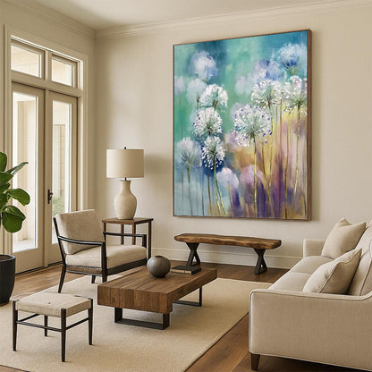 Enormous Hand - Painted Custom Textured Abstract Artwork for Bedroom & Hallway DKH1032