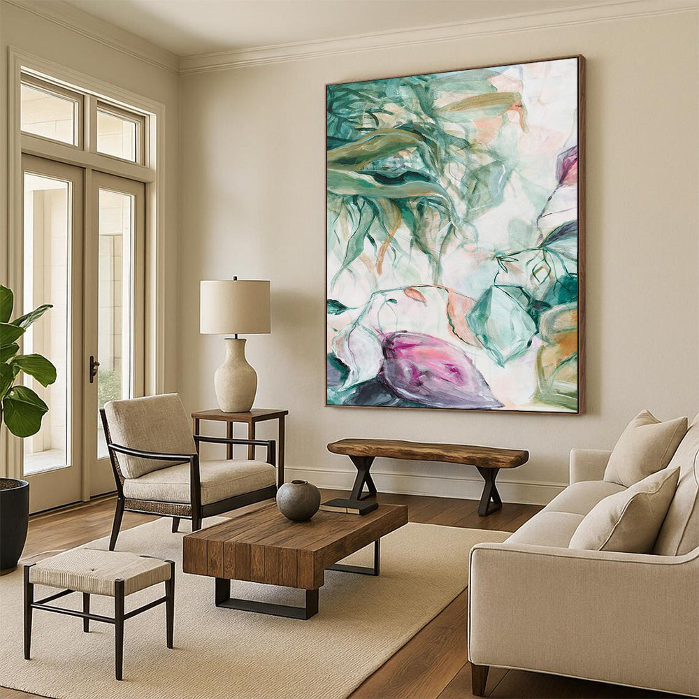 Custom Hand-Painted Abstract Painting for Bar & Bedroom LargeART1850