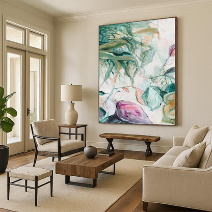 Custom Hand-Painted Abstract Painting for Bar & Bedroom LargeART1850