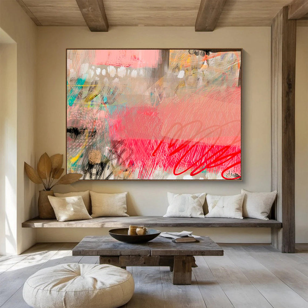 “Cosmic Convergence” Massive Abstract Painting for Entryway & Office DKH206