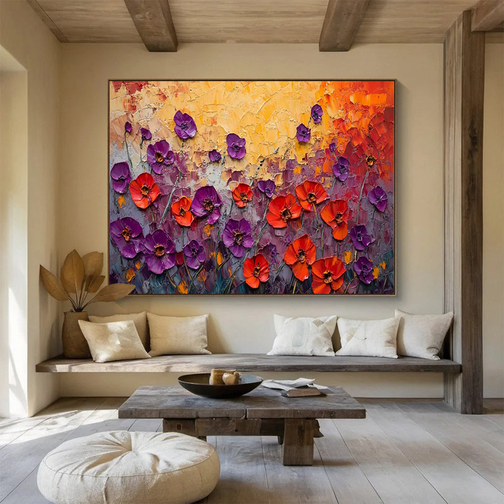 Whimsical Large Abstract Wall Decor for Bedroom & Office LargeART1765