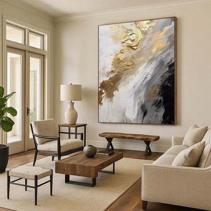 Custom Abstract Art: Big Sizes, Textured Styles for Living Room & Office DTP302