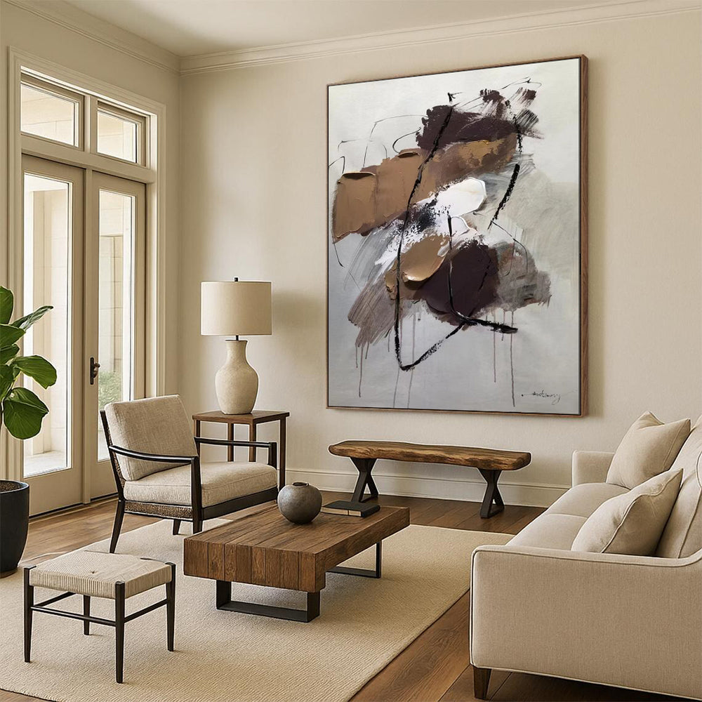 Vibrant Festival Textured Abstract Wall Art for Living Room & Party Space LargeART2084