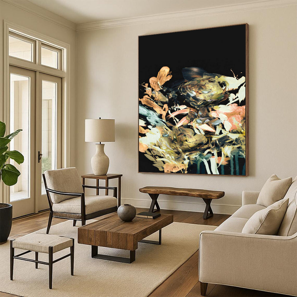 Handmade Large-Scale Abstract Art: Custom, Textured & Unique DTP171