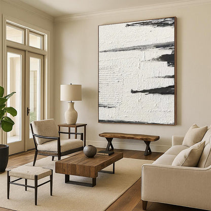 Hand-Painted Large Custom Abstract Art for Living Room & Hallway DTP384