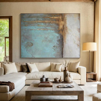 Colossal Tailored Hand-Painted Abstract Wall Art for Home Craft Room Storage Wall LargeART0629