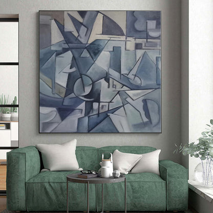 Gigantic Bespoke Abstract Painting for Living Room Archway Feature