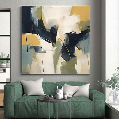 Extra-Huge Contemporary Abstract Painting for Nursery Soothing and Serene Decor