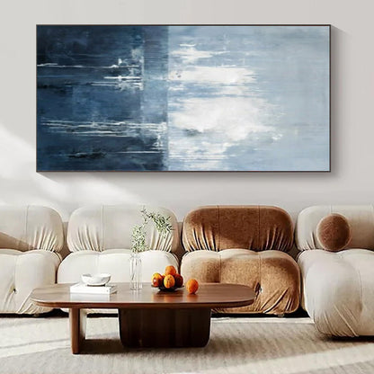 Gigantic Hand-Painted Modern Abstract Fireplace Mantel Centerpiece