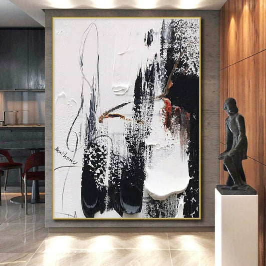 Extra-Huge Modern Abstract Painting for Nursery Soothing Decor