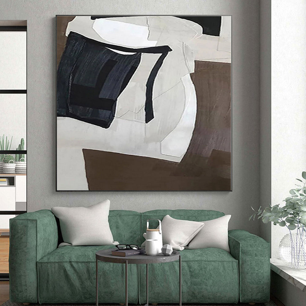 Enormous Abstract Pop Art Hand-Painted Wall Art for Home Gym Motivation Wall