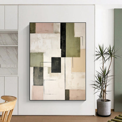 Enormous Customized Abstract Wall Art for Entryway Console Table Focal Point