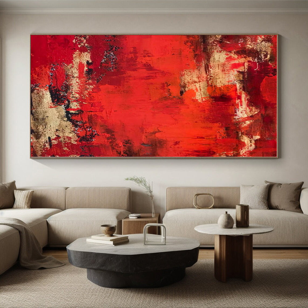 Mammoth Custom Abstract Art for Guest Room Fireplace Mantel Wall