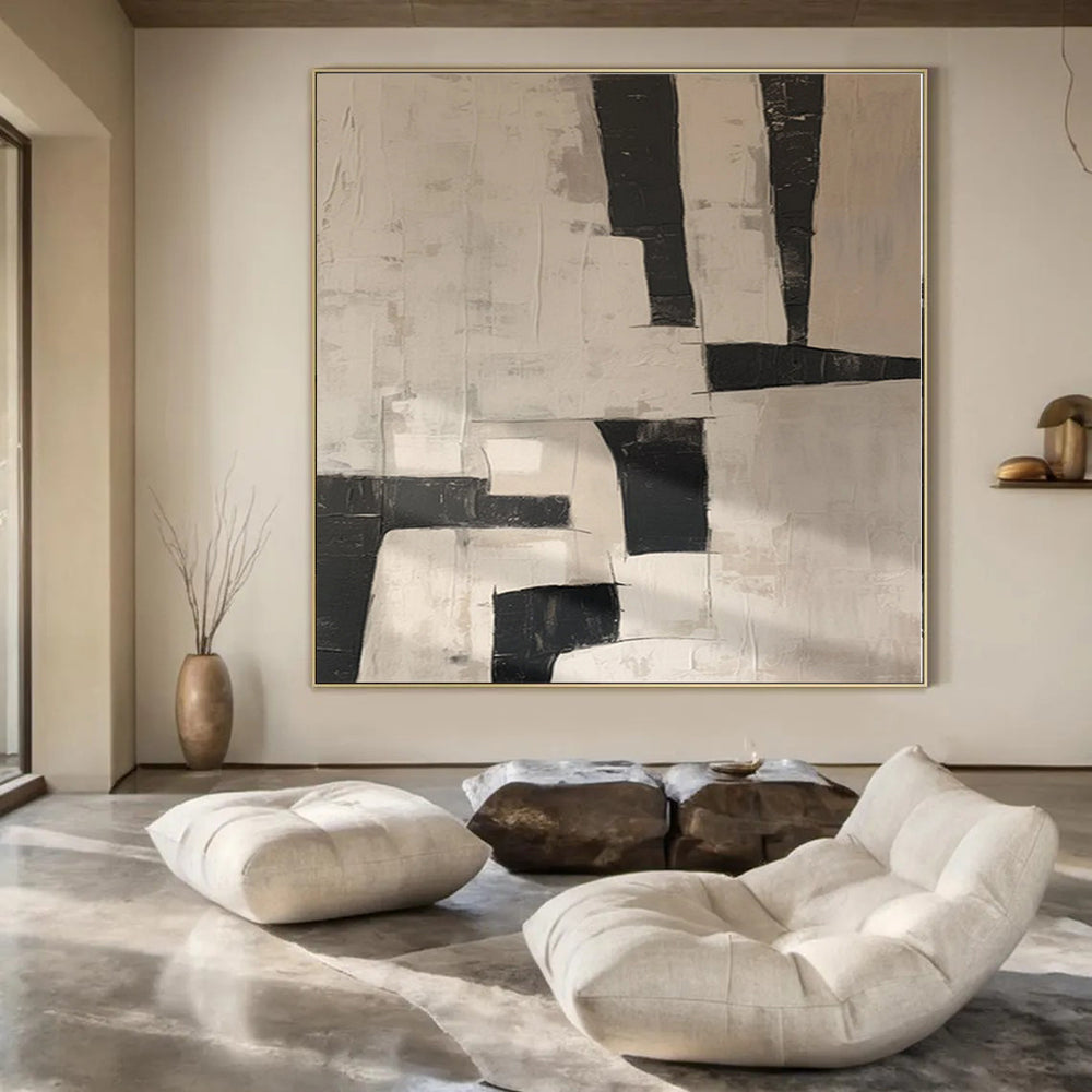 Giant Made-to-Order Abstract Painting for Educational Campus Libraries