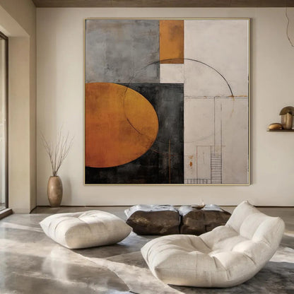 Celestial Symphony Hand-Painted Mural for Dining Room Skylight Areas